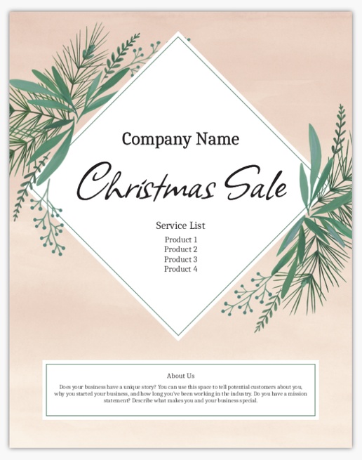 Design Preview for Holiday Aluminum A-Frame Signs Templates, 1 Insert - No Frame 22" x 28"