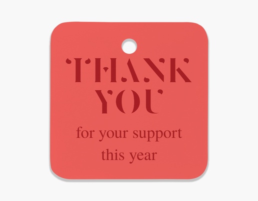 Design Preview for Design Gallery: Hang Tags, 2" x 2" Rounded Square
