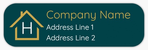 Design Preview for Design Gallery: Business Return Address Labels, White Paper