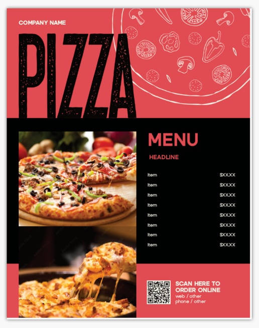 Design Preview for Design Gallery: Food Service Aluminum A-Frame Signs, 1 Insert - No Frame 22" x 28"