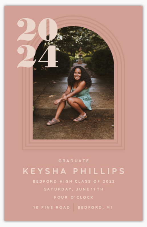 A 1 image high school graduate brown gray design for Type with 1 uploads
