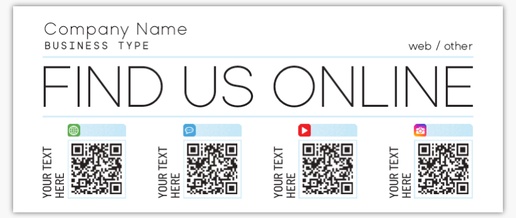 A qr code website white gray design for Modern & Simple