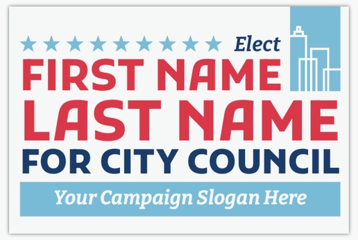 Design Preview for Campaigning & Fundraising Lawn Signs Templates, 24" x 36" Horizontal