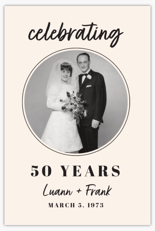 A anniversary party modern gray design for Modern & Simple with 1 uploads