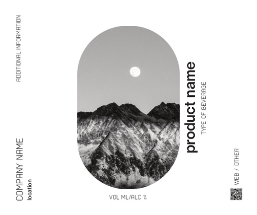 Design Preview for Design Gallery: Nature & Landscapes Beer Labels, Rectangle 12 x 10 cm Horizontal