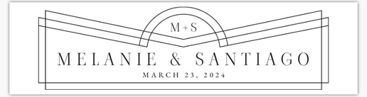 Design Preview for Design Gallery: Wedding Paper Bags, Small (7.5" x 3.1" x 8.3")