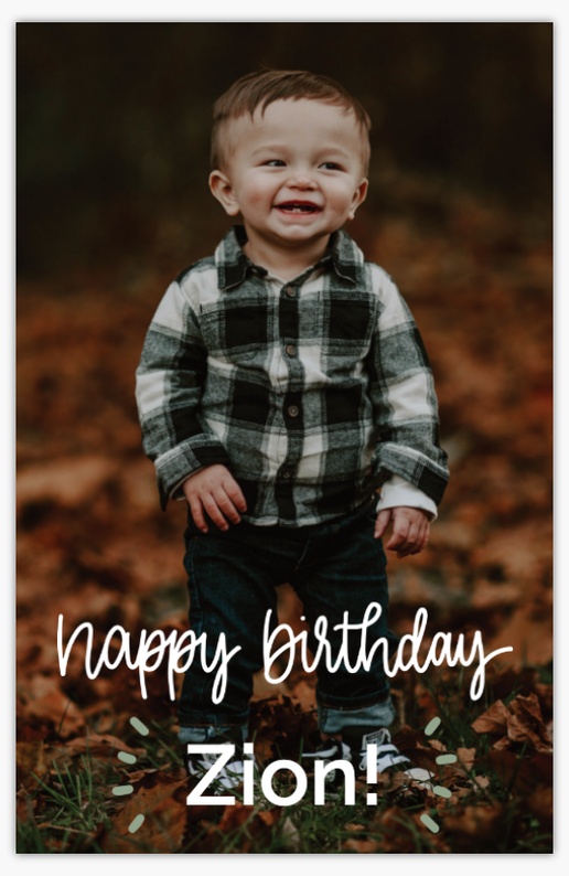 Un mínimo hito de cumpleaños diseño blanco gris para Cumpleaños significativos con 1 imágenes