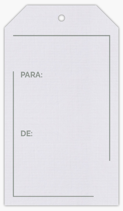 Vista previa del diseño de Galería de diseños de etiquetas colgantes para minimalista, 5 x 9 cm De lino