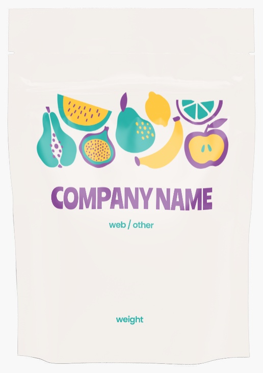 Design Preview for Fun & Whimsical Stand-Up Pouches Templates, 10.5 oz (5" x 7" x 3") 