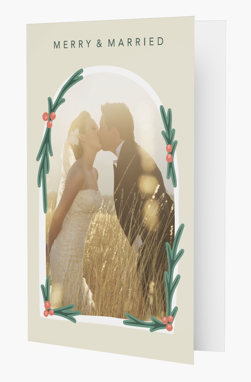 A merry and married greenery cream green design for Theme with 1 uploads