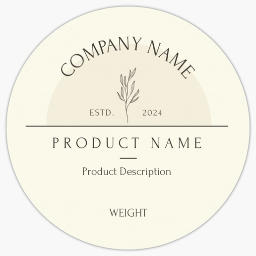 Design Preview for Modern & Simple Roll Labels Templates, 3" x 3"