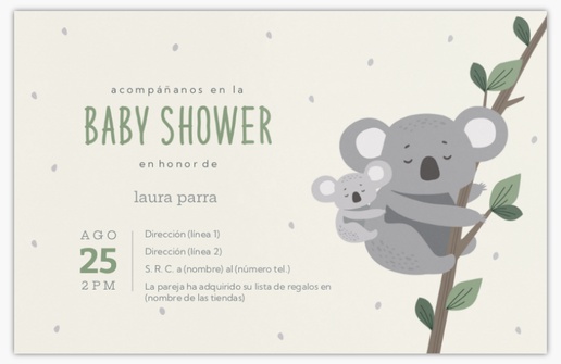 Vista previa del diseño de Invitaciones de baby showers, 18,2 x 11,7 cm