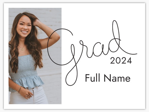 A 2018 graduate 3 photo gray design for Modern & Simple with 1 uploads