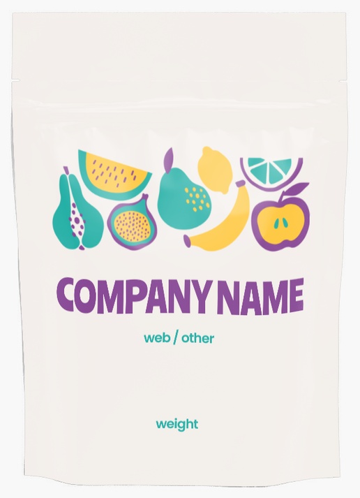 Design Preview for Fun & Whimsical Stand-Up Pouches Templates, 6.5 oz. (4.375" x 6" x 2") 