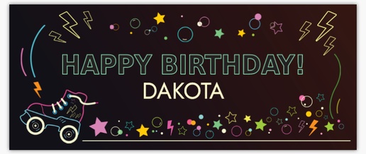 Design Preview for Design Gallery: Birthday Vinyl Banners, 2.5' x 6' Indoor vinyl Single-Sided