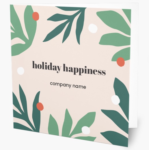 A holiday greenery boldbotanicals gray green design for Greeting