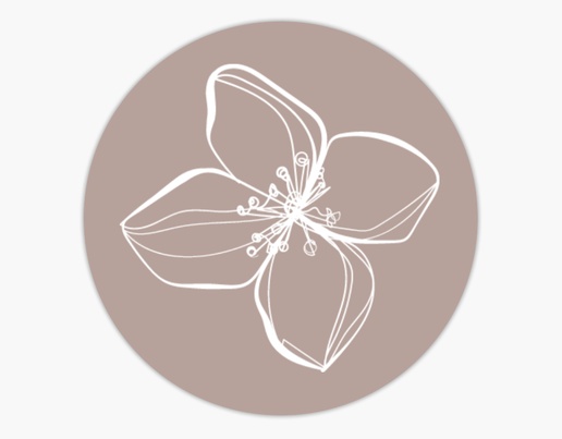 A zen lotus gray cream design for Floral