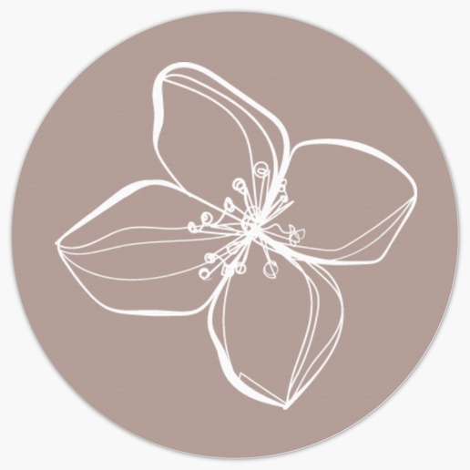A zen lotus gray cream design for Floral