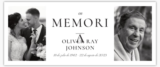 Un servicio fúnebre funeral diseño blanco gris para Funeral y ceremonias fúnebres con 2 imágenes