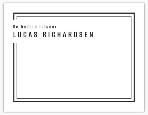 Forhåndsvisning af design for Designgalleri: Lykønskningskort, Enkeltsidet 13,9 x 10,7 cm
