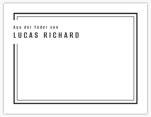 Designvorschau für Grußkarten, Flach 13,9 x 10,7 cm