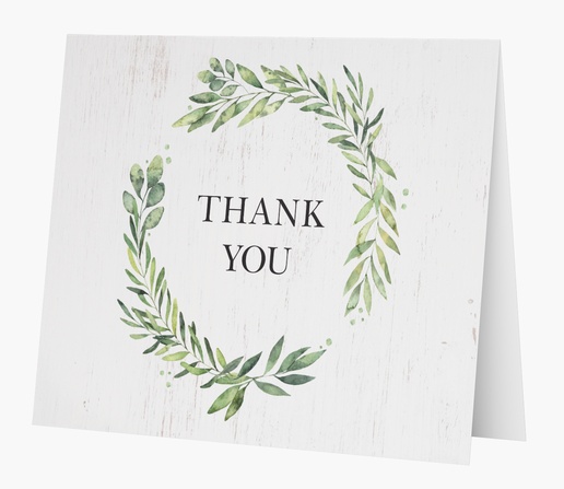 Design Preview for  Custom Thank You Cards Templates, Folded 5.5" x 4"