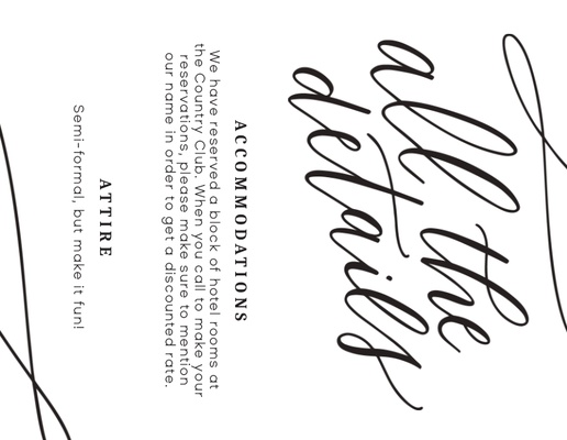 A details card typographical white gray design