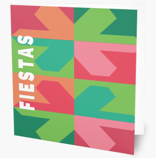 Un tarjeta de vacaciones de negocios brillante diseño rosa verde para Ocasión