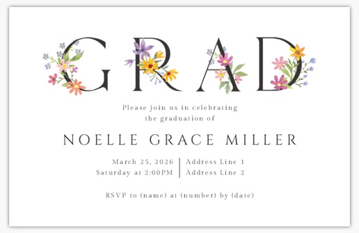 Design Preview for Invitations & Announcements, 4.6” x 7.2” Flat