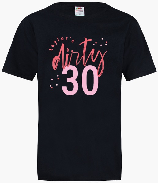 A dirty 30 girly pink design for Theme