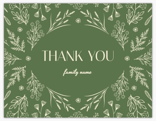 Design Preview for Design Gallery: Baby Custom Thank You Cards, Flat 5.5" x 4"