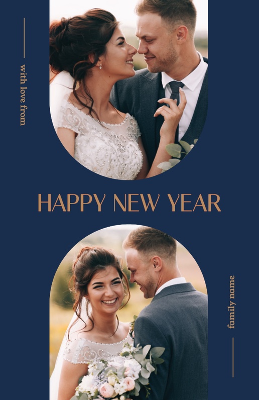 A elegant newly married blue gray design for Theme with 2 uploads