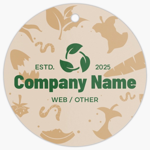 Design Preview for Agriculture & Farming Hang Tags Templates, 2.5" x 2.5" Circle