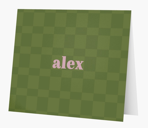 Design Preview for Patterns & Textures Personalized Note Cards Templates, Folded 5.5" x 4"