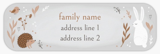 Design Preview for Christmas Return Address Labels, White Paper