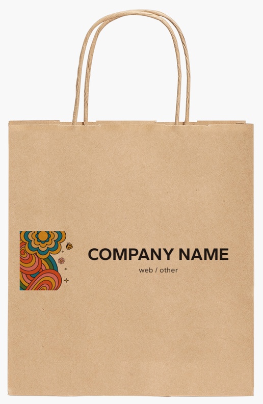 Design Preview for Design Gallery: Art & Entertainment Standard Kraft Paper Bags, 19 x 8 x 21 cm