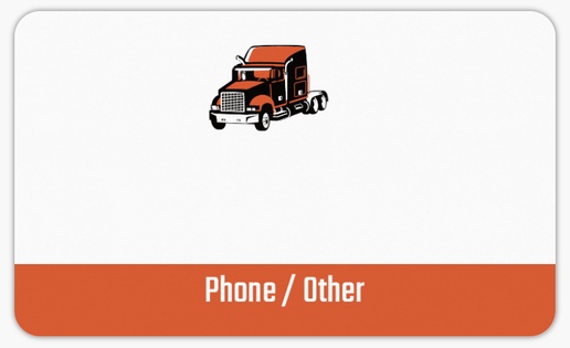 A lorry trucker black orange design