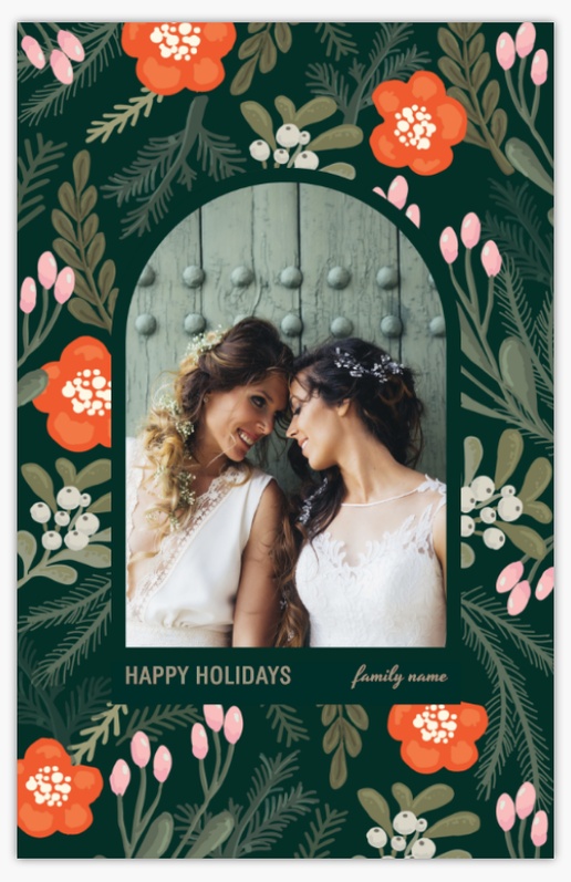 A bold florals holiday black gray design for Theme with 1 uploads
