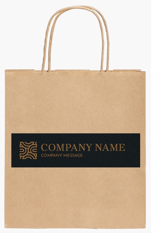Design Preview for Design Gallery: Legal Standard Kraft Paper Bags, 19 x 8 x 21 cm