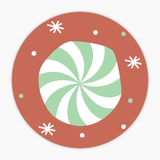 A christmas candy brown cream design for Holiday