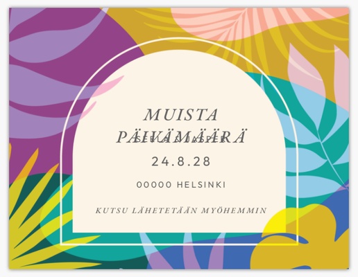 Mallin esikatselu Mallivalikoima: Lihavoitu Muista päivämäärä -kortit, 13,9 x 10,7 cm