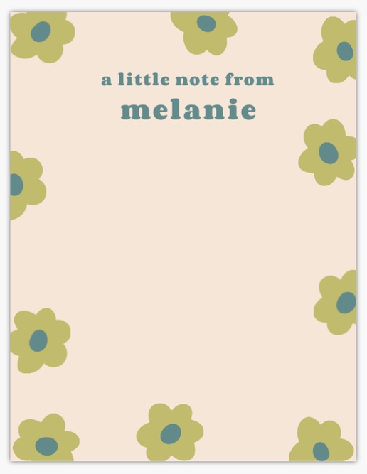Design Preview for Note Cards, Flat 13.9 x 10.7 cm