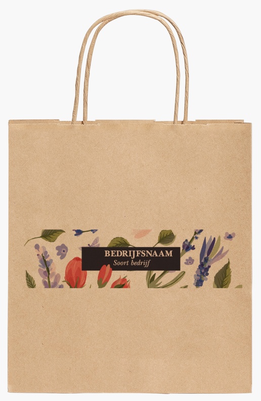 Voorvertoning ontwerp voor Ontwerpgalerij: Landbouw en boeren Kraftpapieren tassen, 19 x 8 x 21 cm