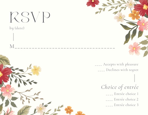 A rsvp flowers white cream design for Floral