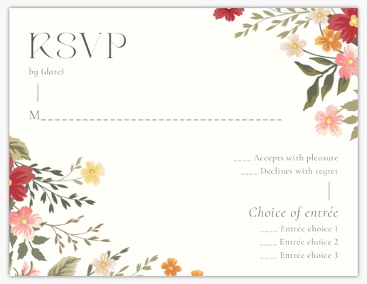 A rsvp flowers white cream design for Floral