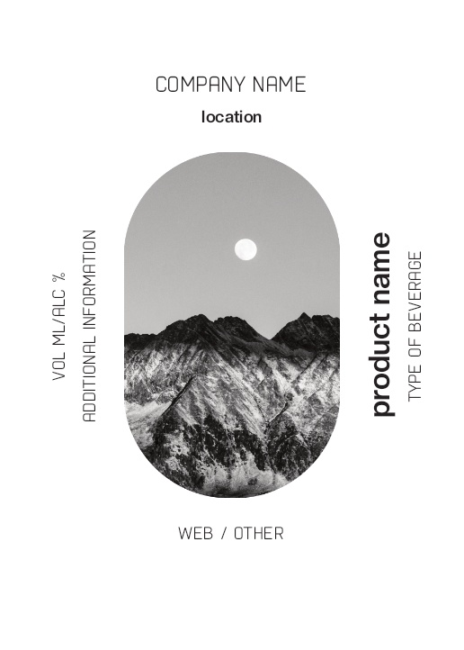 Design Preview for Design Gallery: Nature & Landscapes Beer Labels, Rectangle 10.5 x 7.4 cm (A7) Vertical