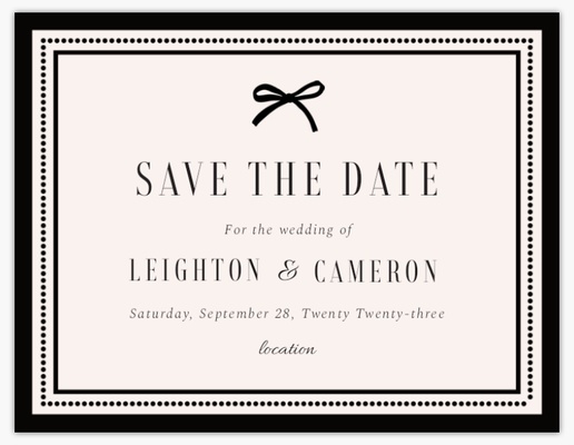 Design Preview for Traditional & Classic Save the Date Cards Templates, 5.5" x 4"