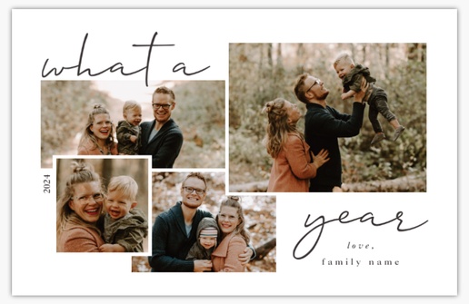 Design Preview for New Years Holiday Cards: Designs and Templates, Flat 4.6" x 7.2" 