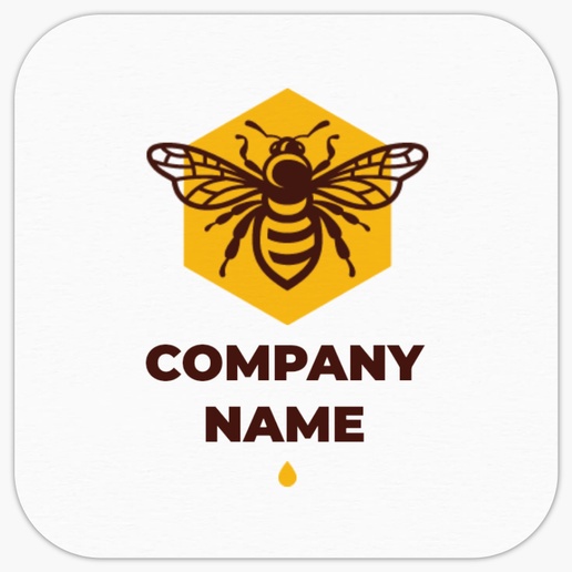 A honey bee brown orange design for Animals