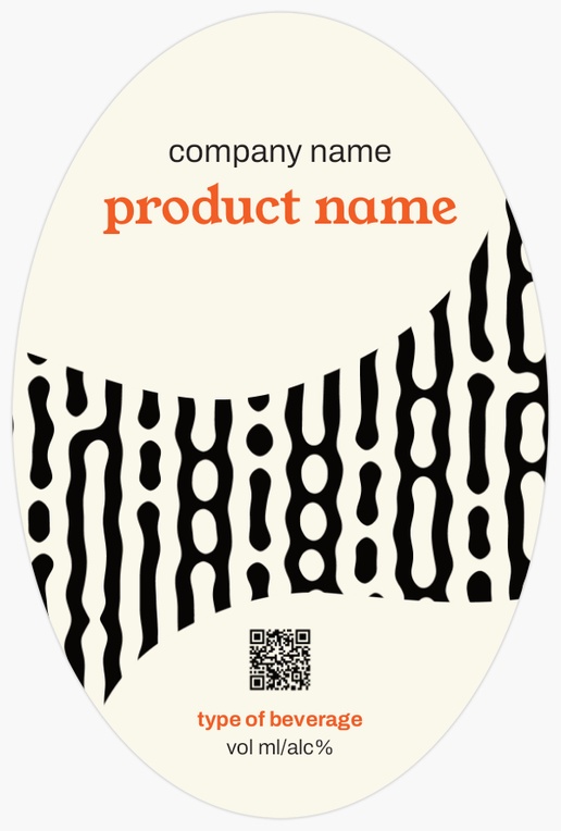Design Preview for Design Gallery: Fun & Whimsical Beer Labels, Oval 15 x 10 cm Vertical